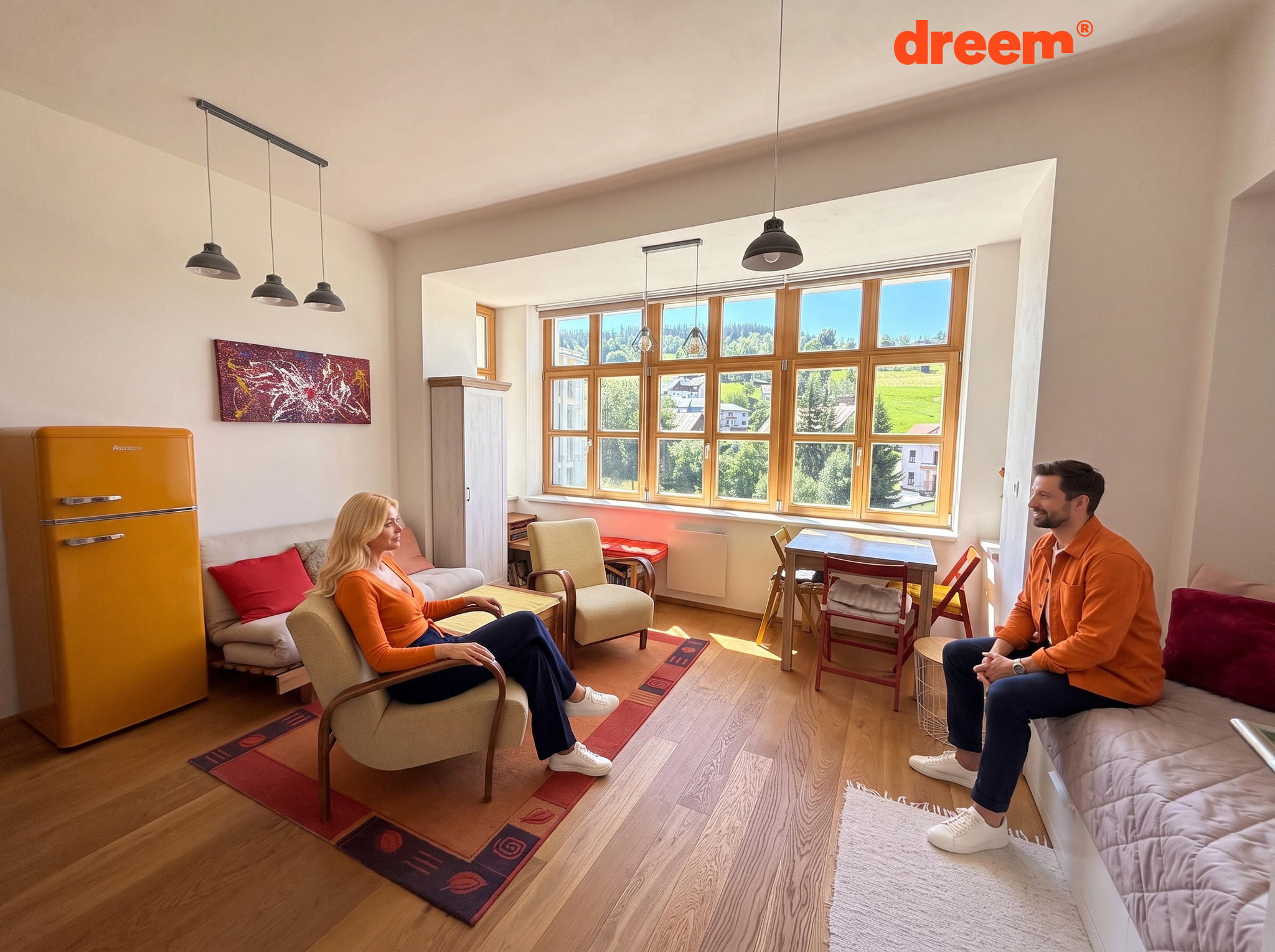 Fotografie nemovitosti Světlý horský apartmán 1+kk s wellness, krytým parkováním a výhledy v centru Rokytnice